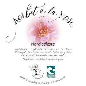 Sorbet à la Rose **Nord céleste** 480 ml